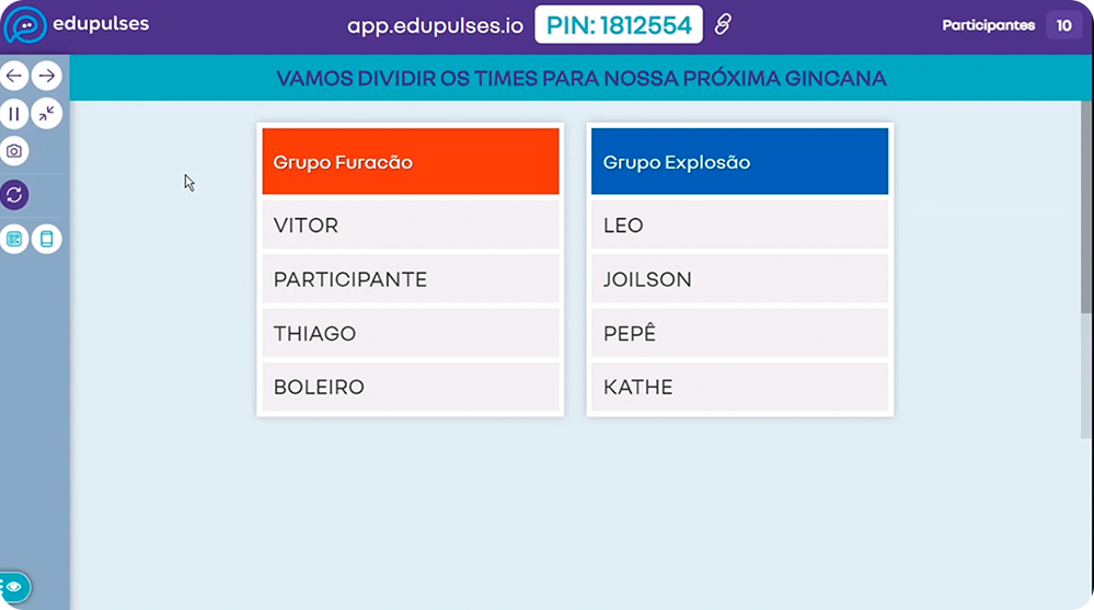 DIVISÃO DE GRUPOS